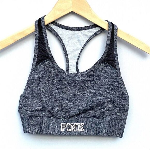 PINK grey sports bra - Picture 2 of 9
